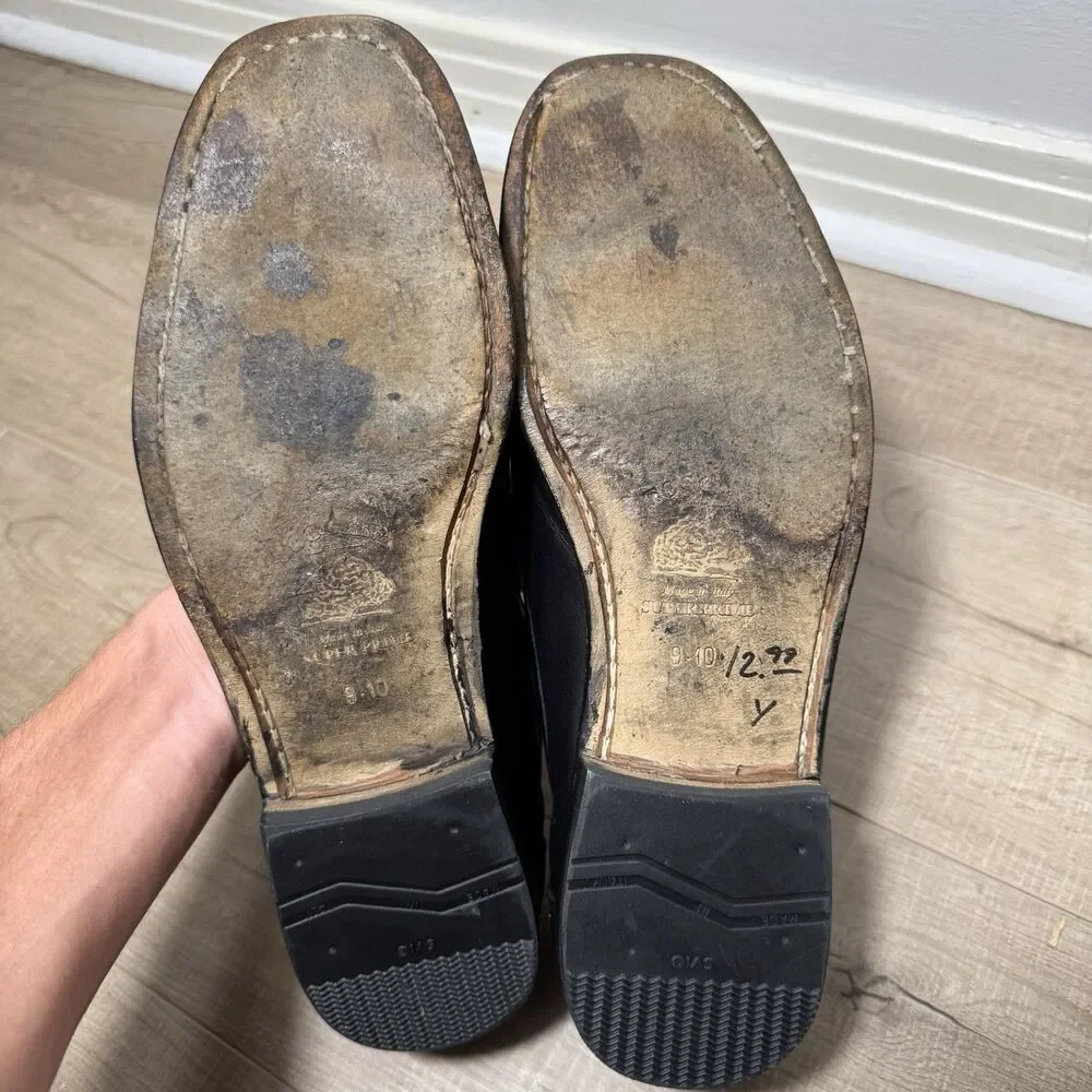 Salvatore Ferragamo Men’s 10.5 D Leather Gancini Side Bit Italy Studio Loafers